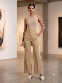 High-Waisted Tailored Wide-Leg Trousers High-Waisted Tailored Wide-Leg Trousers