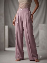 High-Waisted Pleated Wide-Leg Trousers High-Waisted Pleated Wide-Leg Trousers